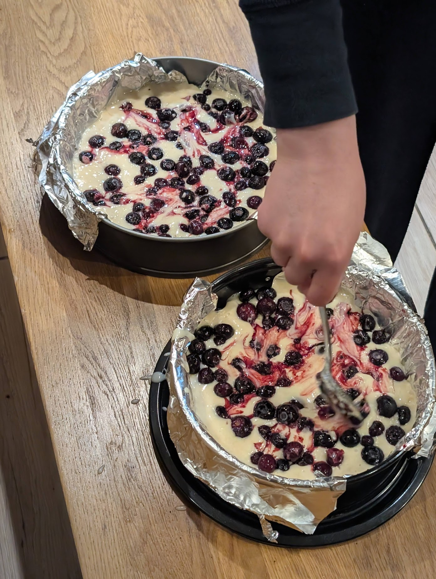 Lemon and blueberry cake